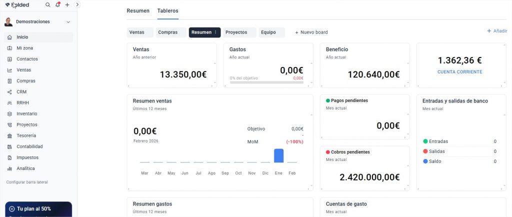 Overview · Holded Google Chrome 2-consultoría